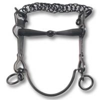 PORTUGUESE TRADITIONAL BIT IRON IRON WITH JOINTED AND CURB CHAIN