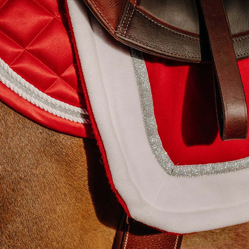 Equitheme Xmas English Saddle Pad - Christmas Edition for horses - 9328