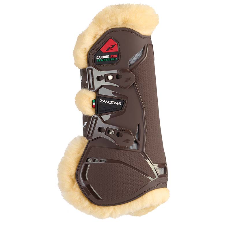 Zandonà Carbon Pro Sensitive+ tendon boots with merino wool - 1738