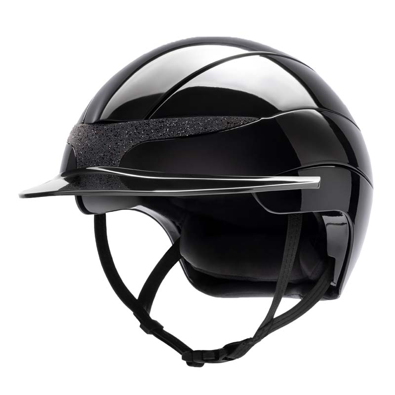 Equiline XANTO Riding Helmet with Swarovski Front Crest - Standard visor - 3270