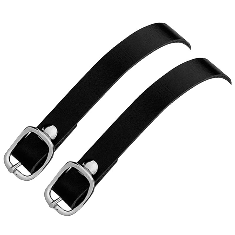 Pair of leather spurs straps herm sprenger