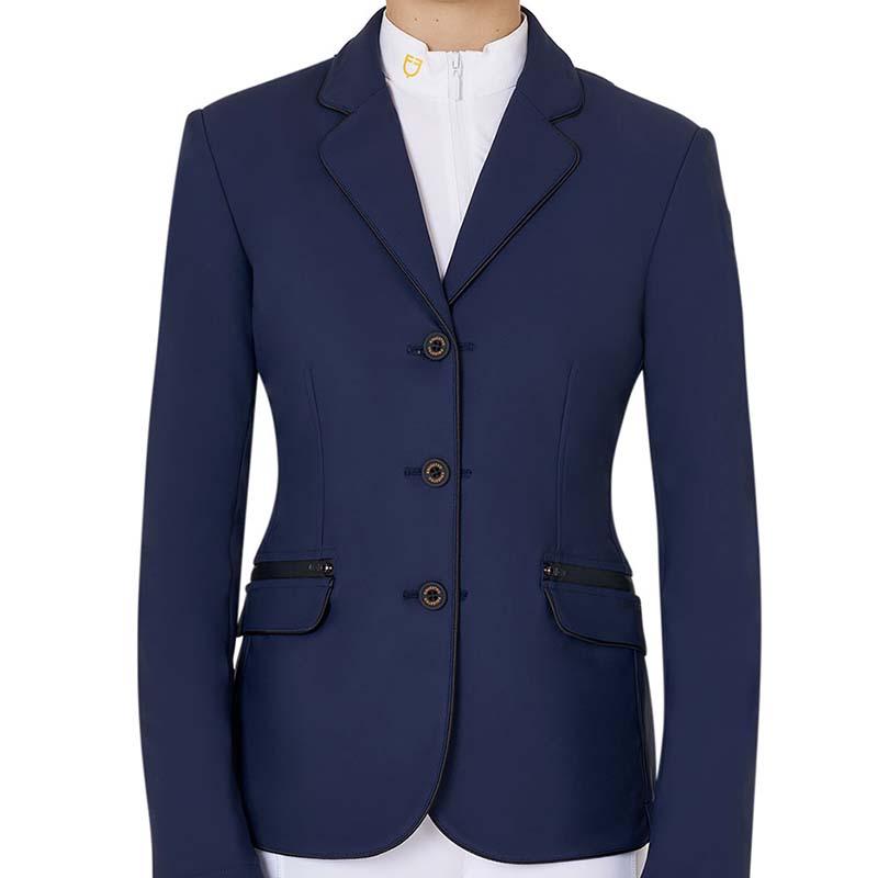 Equestro Show Jacket for Girls in Water-repellent technical fabric