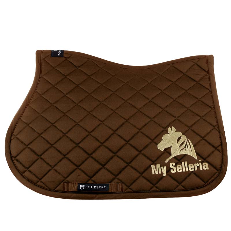 English show jumping saddle pad with My Selleria logo embroidery - 2979