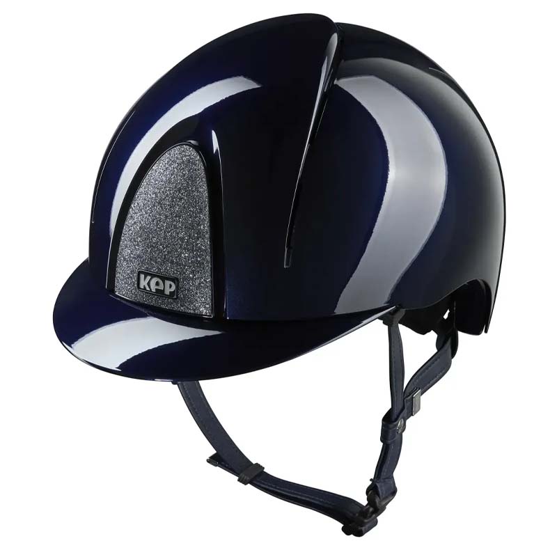KEP Smart Nova Metal Polish STAR Helmet – standard visor, glossy with sparkling fabric - 3351