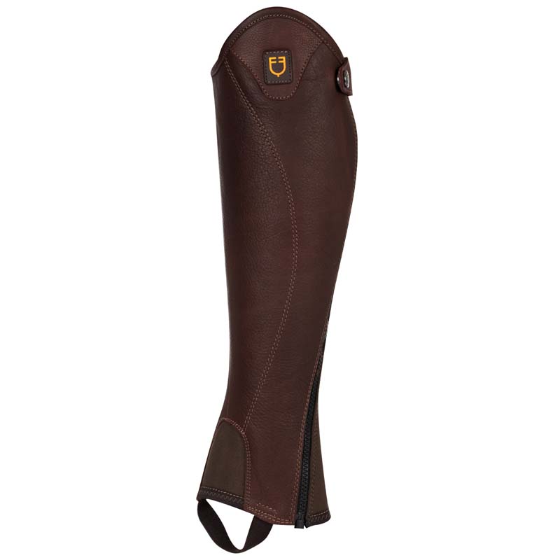 Leather unisex gaiters model Magellano w/side zipper - 2290