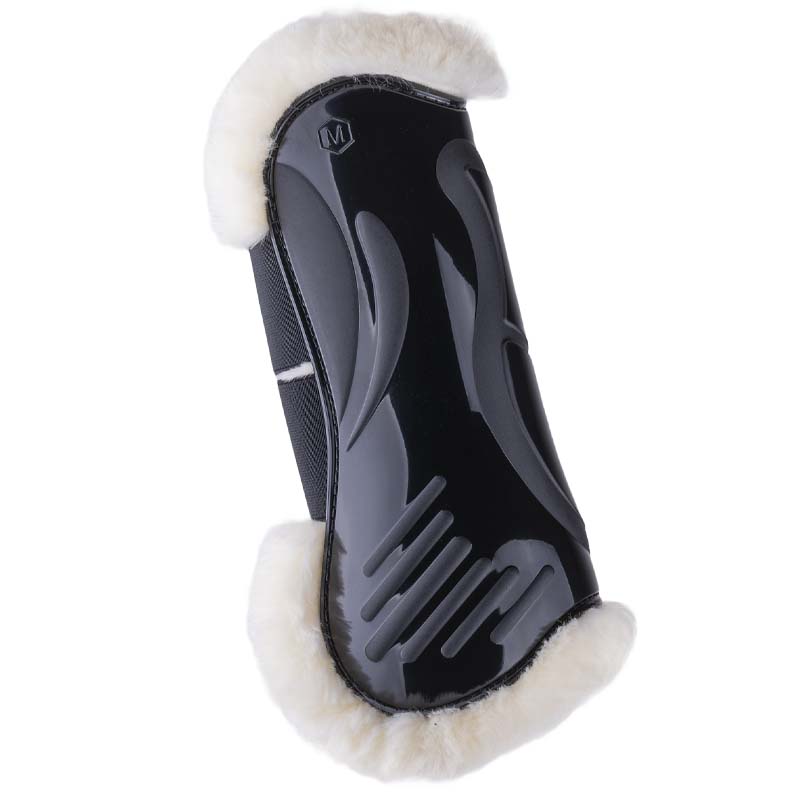 eQuick Vibe Front Fluffy Velcro Tendon boots w/Synthetic wool - 1621