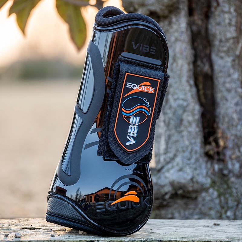 eQuick Vibe Front Tendon Boots with Velcro closure - 1617