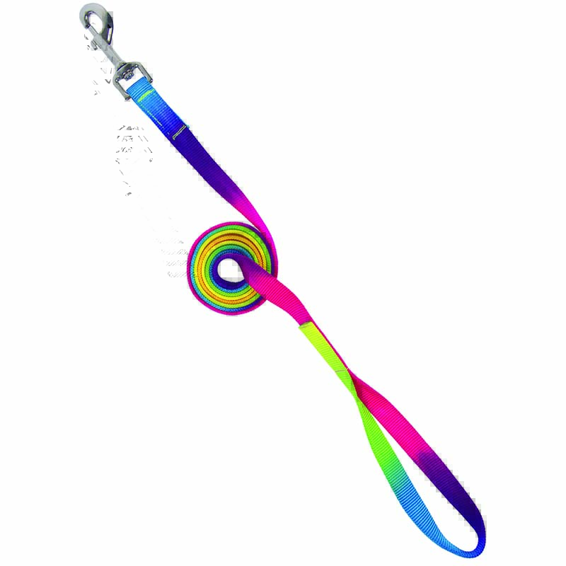 Rainbow nylon lead rope - 0384