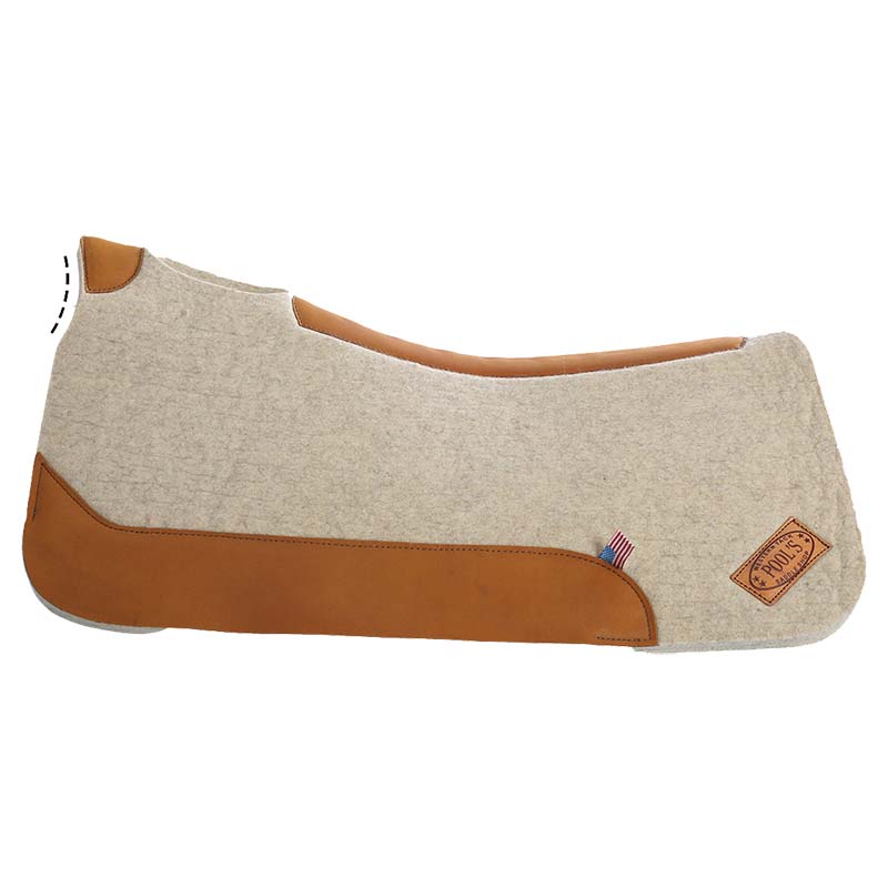 Pool’s western wool felt saddle pad - 5047