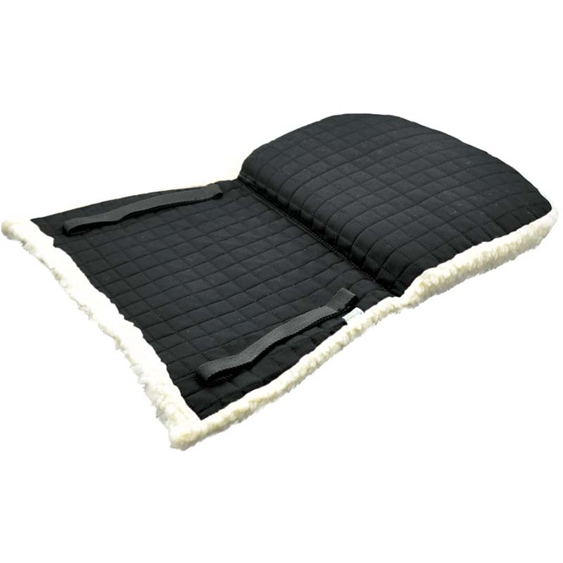 Back pad in quilted cotton and synthetic fur - 2907