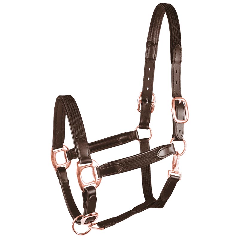 Halter in the leather ribbon - 0382