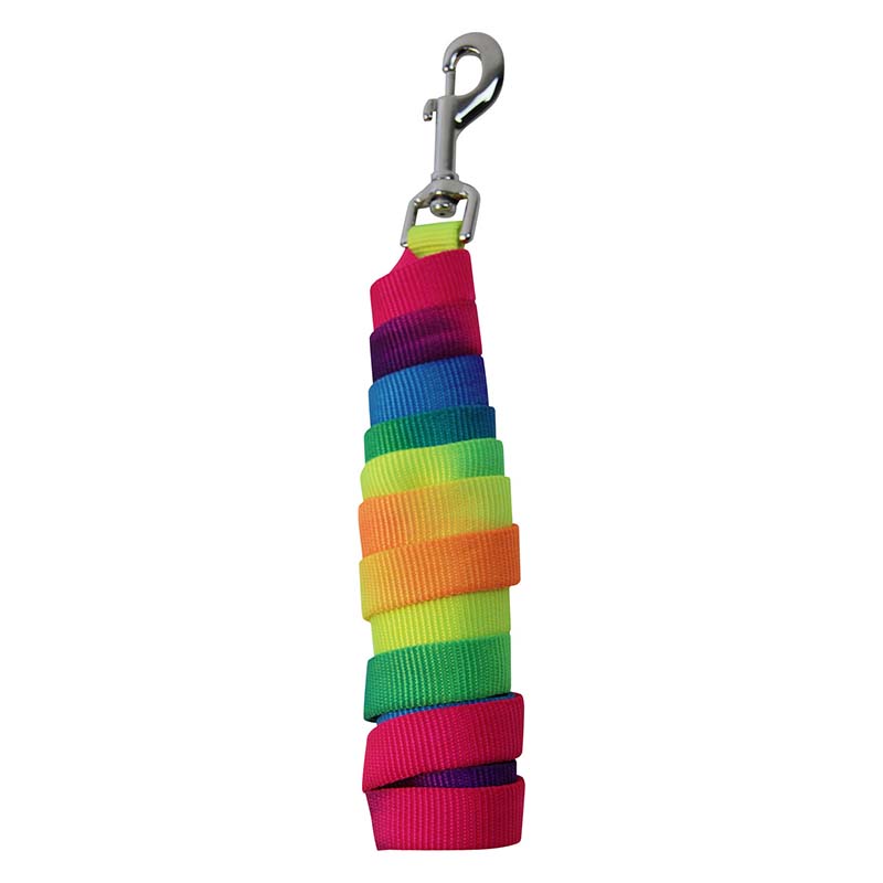 Rainbow nylon lead rope - 0384