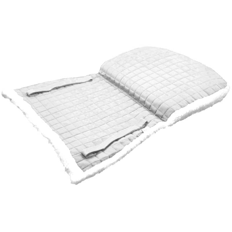 Back pad in quilted cotton and synthetic fur - 2907