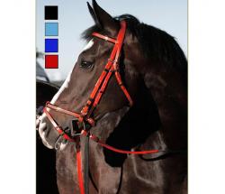 ENGLISH SYNTHETIC BRIDLE COLOURED WITH REINS - 2328