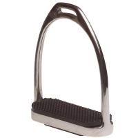 STAINLESS STEEL STIRRUPS WITH RUBBER TREAD