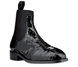 HORSE RIDING ANKLE BOOTS PIONEER PRINT LEATHER CROCODILE model SATURN - 3709