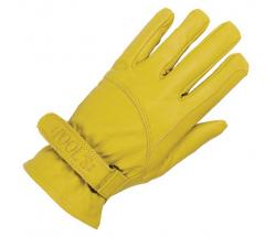 WESTERN LEATHER WORKING GLOVES VELCRO CLOSURE - 4223
