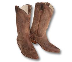 SANCHO BOOTS WESTERN NUBUK BOOTS WITH DECORATION - 4263