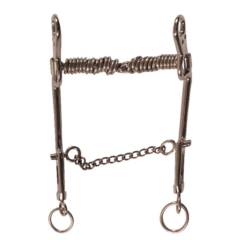 Jointed sardinian bit chromed steel