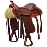 WESTERN SADDLE mod. ORION OILED LEATHER SMOOTH LEATHER SEAT