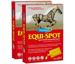 TWO PIECES SET ITEM 0862 FARNAM EQUI-SPOT INSECT REPELLENT SPOT-ON FOR HORSES 6x10ml - 8311