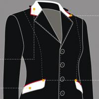 CUSTOMIZATION EQUILINE COMPETITION JACKET WOMAN, COLLAR and POCKET FLAPS