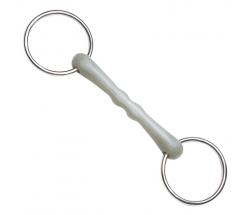 FLEXI UNJOINTED SNAFFLE RING BIT SHAPED - 2547