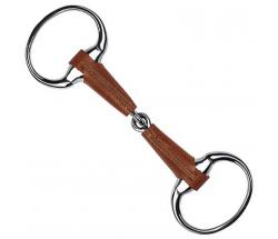 SNAFFLE EGG BUTT BIT LEATHER MOUTH - 2558