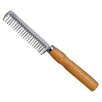 COMB ALUMINUM WITH WOOD HANDLE
