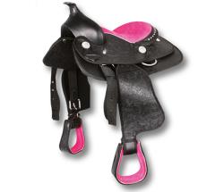 WESTERN SADDLE THINK PINK FOR CHILDREN seat 12” - 4958