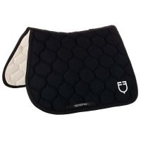 EQUESTRO QUILTED JUMPING SADDLE PAD BLACK LINE EDITION