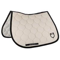 EQUESTRO JUMPING SADDLE CLOTH PERFORATED FABRIC BLACK LINE EDITION - 3627