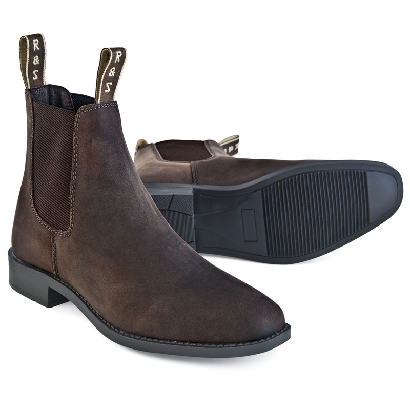 HORSE RIDING ANKLE BOOTS SYNTHETIC LEATHER SPORT model MySelleria