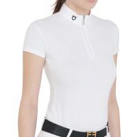 WOMAN COMPETITION MICROPERFORATED TECHNICAL FABRIC POLO, YEVA model