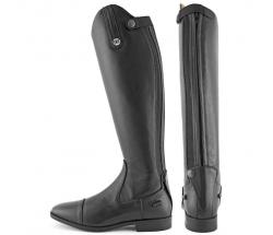 DERBY RIDING BOOTS IN BLACK LEATHER WITH ZIP - 3718