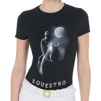 WOMEN EQUESTRO T-SHIRT WITH RELIEF PRINT