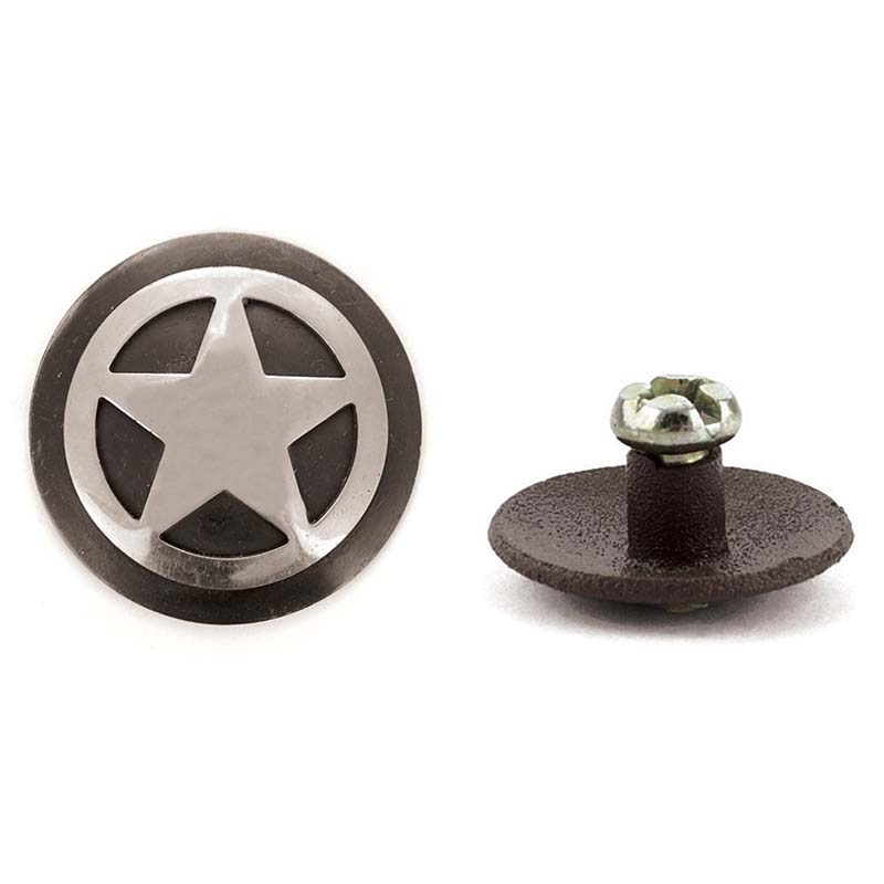 Stud screw burnished decoration star - 1429