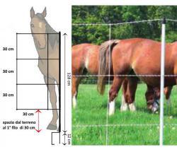 ELECTRIFIED NET FOR HORSES AND CALVES 30 MT - 7348