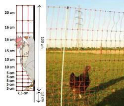 ELECTRIFIED NETWORK FOR CHICKENS AND GEESE REEL 50 MT - 7347