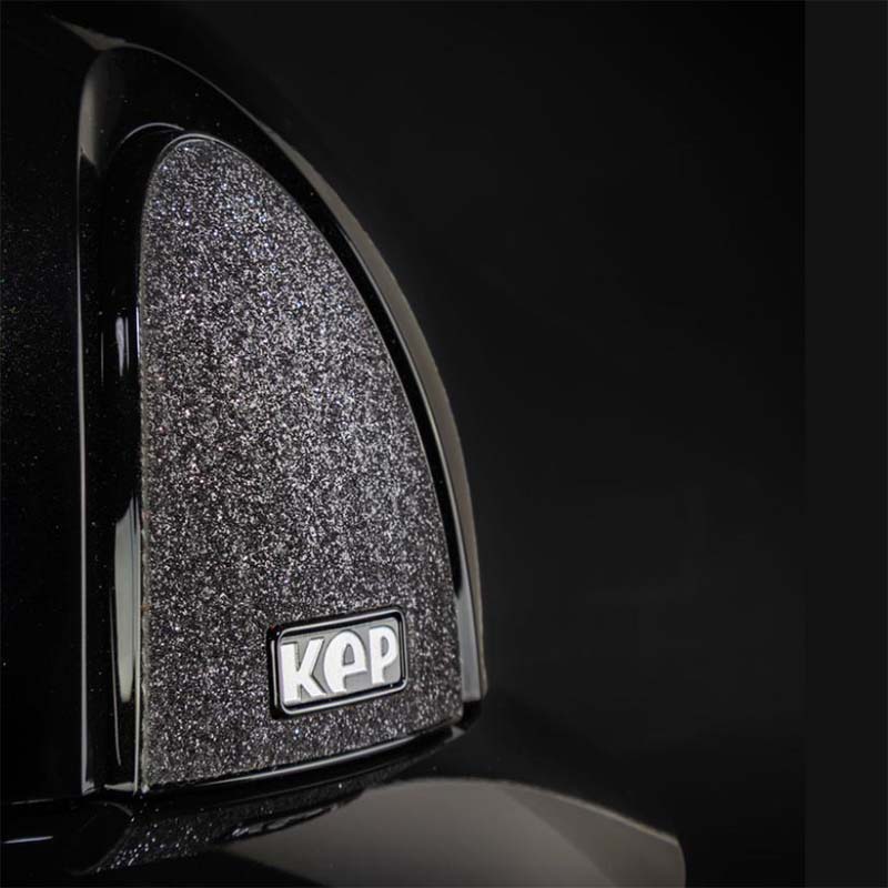 KEP Smart Nova Metal Polish STAR Helmet – standard visor, glossy with sparkling fabric - 3351