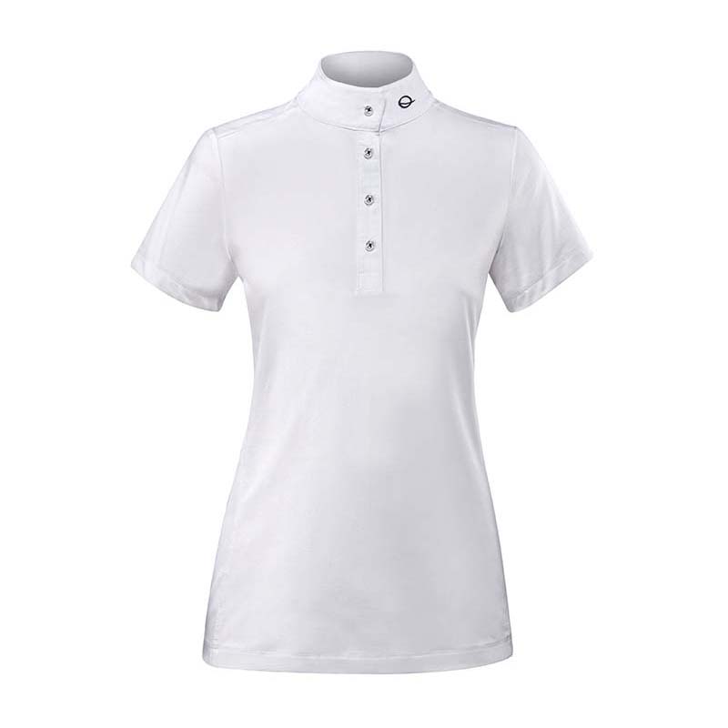 Women’s classic short-sleeved competition polo shirt Eqode by Equiline model Dorothy