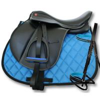SPRING ENGLISH SADDLE WITH CUSTOM ACCESSORIES