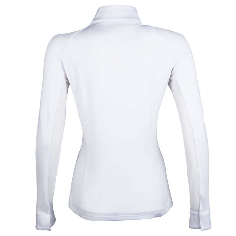 HKM Long Sleeve Competition Polo Shirt for girls HUNTER - 2267