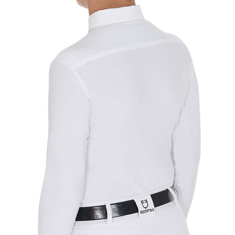 Winter Show Polo Shirt for Boys Equestro Warm+ - 9794