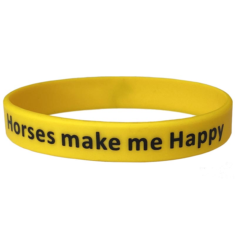 Colorful bracelet with emotional equestrian phrase  - 0038