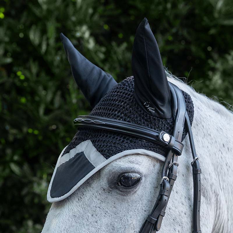 HKM Reflective Fly Veil for Horses - 0691