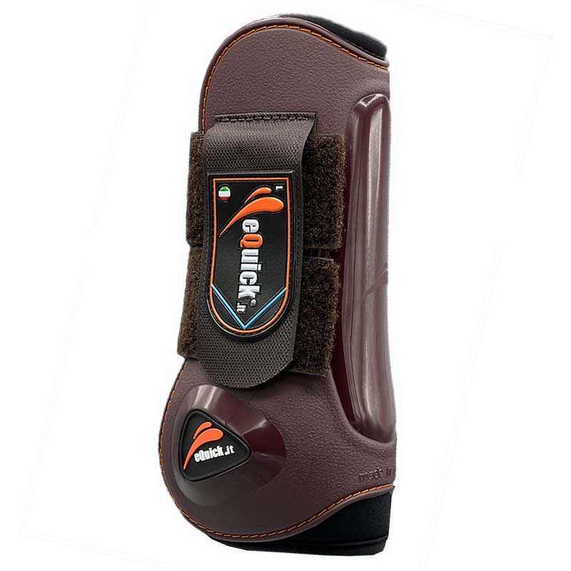eQuick model eLight tendon boots front with velcro - 1760