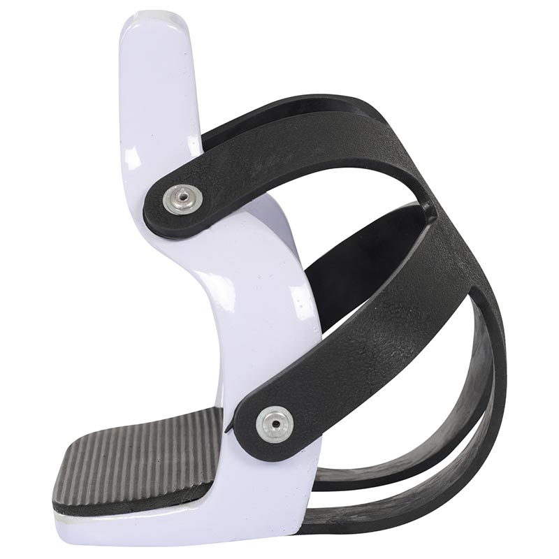 Aluminium color Stirrup with toe cage - 3140
