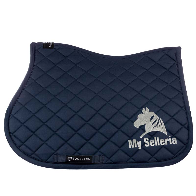 English show jumping saddle pad with my selleria logo embroidery