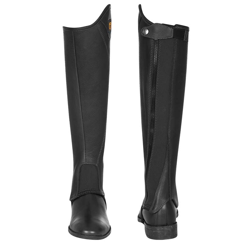 Equestro Unisex Leather Half Chaps MAGELLANO Short Model - 2297
